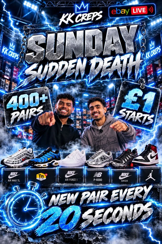 SUNDAY SPECIAL £1 STARTS 🔥 NIKE • JORDAN • AIR MAX + MORE – DON’T MISS OUT