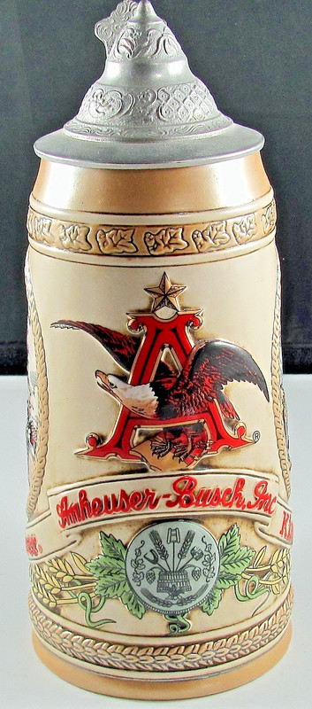 Rare 9.5" Budweiser Stein Limited Edition "H" Series 21278, Only Been Displayed