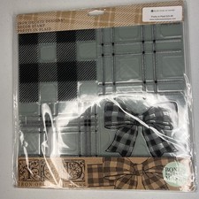 Iron Orchid Designs IOD Decor Stamp "Pretty In Plaid" NEW DIY  Masks