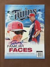 Tom Brunansky Minnesota Twins Baseball Signed Auto Autographed APR MAY 2013