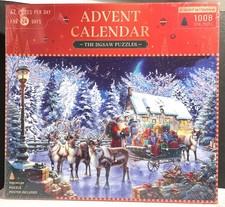 Advent Calendar 1008 pc Christmas Jigsaw Puzzle - NEW  SEALED - Ships Free