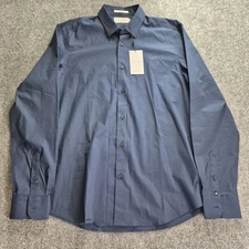 Scotch & Soda Shirt Mens Size Large Blue Long Sleeve Amsterdam Button Up NWT