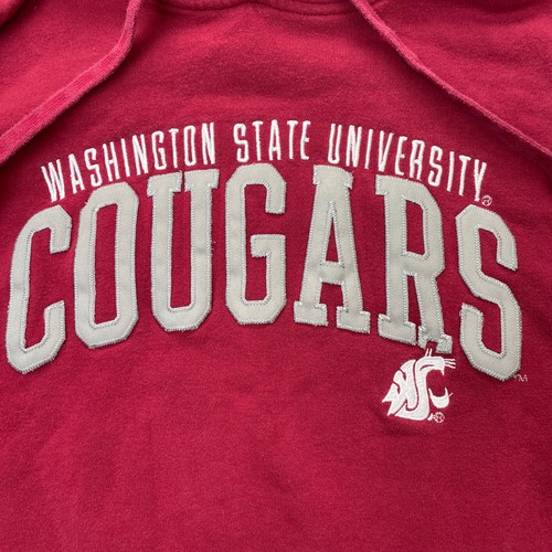 Washington State University Hoodie Mens Small Red Cougars Champion Football NCAA - Picture 5 of 9