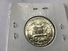 1955 d silver washington quarter. bU