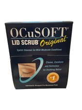 OCuSOFT EyeLid Scrub Original 55 Individually Wrapped PreMoistened Pads Exp 6/19