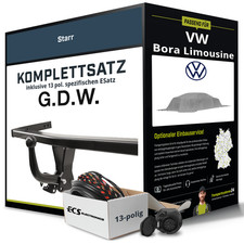 Für VW Bora Limousine Typ 1J2 Anhängerkupplung starr +eSatz 13pol 98- NEU