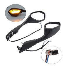 Side Rear View Mirrors w/ Turn Signals Fit For BMW S1000RR 2019-2024 2022