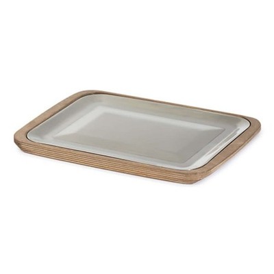 Grillplatte Komplett CELSIUS Rechteckig 29x20 Cm ABERT - Mit Platte
