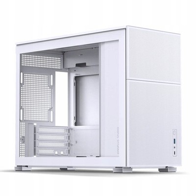Mesh White PC-Gehäuse Mini Tower Glas Stahl weiß Atx