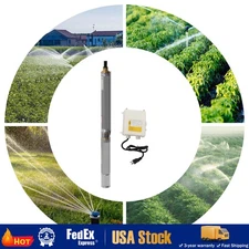 Submersible Pumps 3" OD Pipe 110V/60HZ 0.37KW 0.5HP Stainless Steel well pump