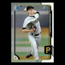 Brandon Waddell #77 2015 Bowman Chrome Draft Refractor Pittsburgh Pirates Card