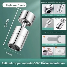 Kitchen Sink Faucet Universal Splash-Proof Washing Artifact Universal Joint Swiv