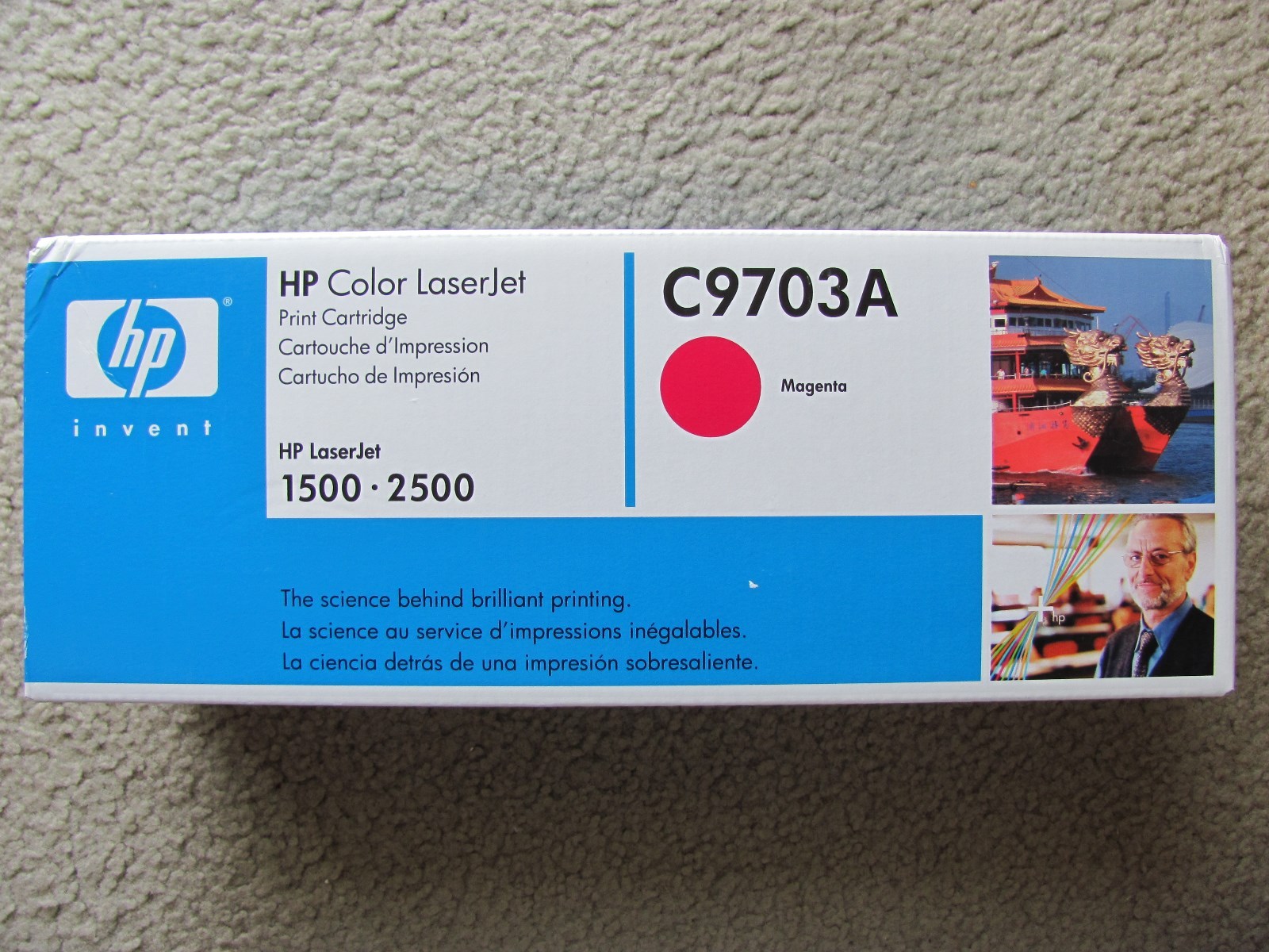 Lot De 4 Cartouches Laser HP D'origine – C9700A, C9701A, C9702A, C9703A – NEUVES