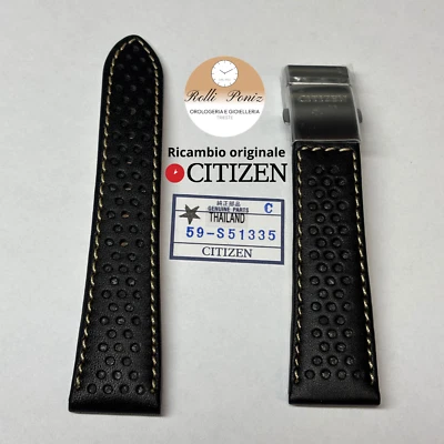 Cinturino Orologio Citizen - 23mm Chrono Pilot - 59-s51335 - AS4020 - CB5860