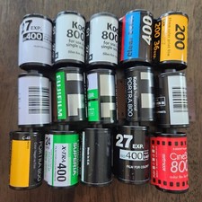 Lot of 15 35mm used film cassettes/Cartridges various brands for reloading film