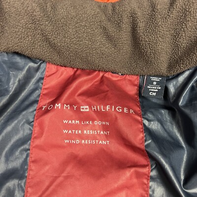 Tommy Hilfiger Packable Puffer Jacket Coat Orange Camo Men