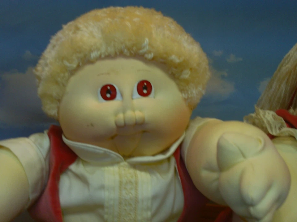 CABBAGE PATCH SOFT SCULPTURE XAVIER ROBERT XMAS TWINS 84 W/PAPERS CAROLLE/CHRIS - Image 3 of 4