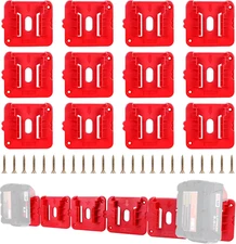 12 Pack Battery Holder for Milwaukee M18 18V Battery Mounts Dock Holder Fit for 
