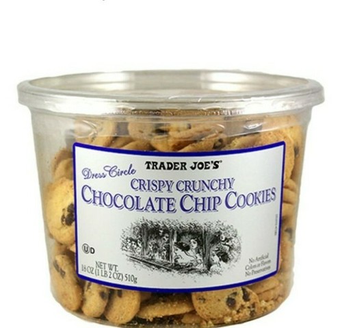 2 Pack Trader Joe's Crispy Crunchy Chocolate Chip Cookies 18 oz Each - Picture 4 of 9