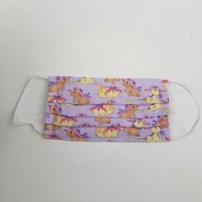 Adult Double Layered Pleated Face Mask w/Filter and nosewire Kitties/cat fabric