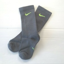 Nike Boys Everyday Cushioned Crew Socks - SX6955 - Dark Gray - Size M - NEW