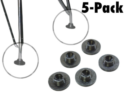 Replacement Glide Feet Pads for Eames Eiffel Glide Chair (Rubberized, 5-Pack)