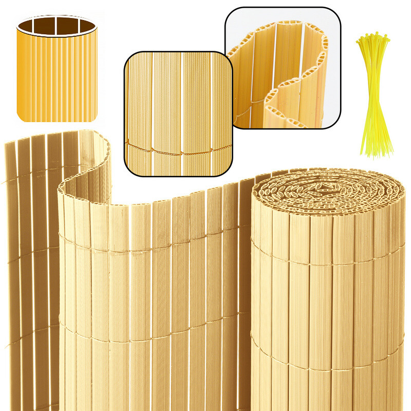 Sichtschutzmatte Sichtschutzzaun Sichtschutz Windschutz PVC Zaun Balkon Garten