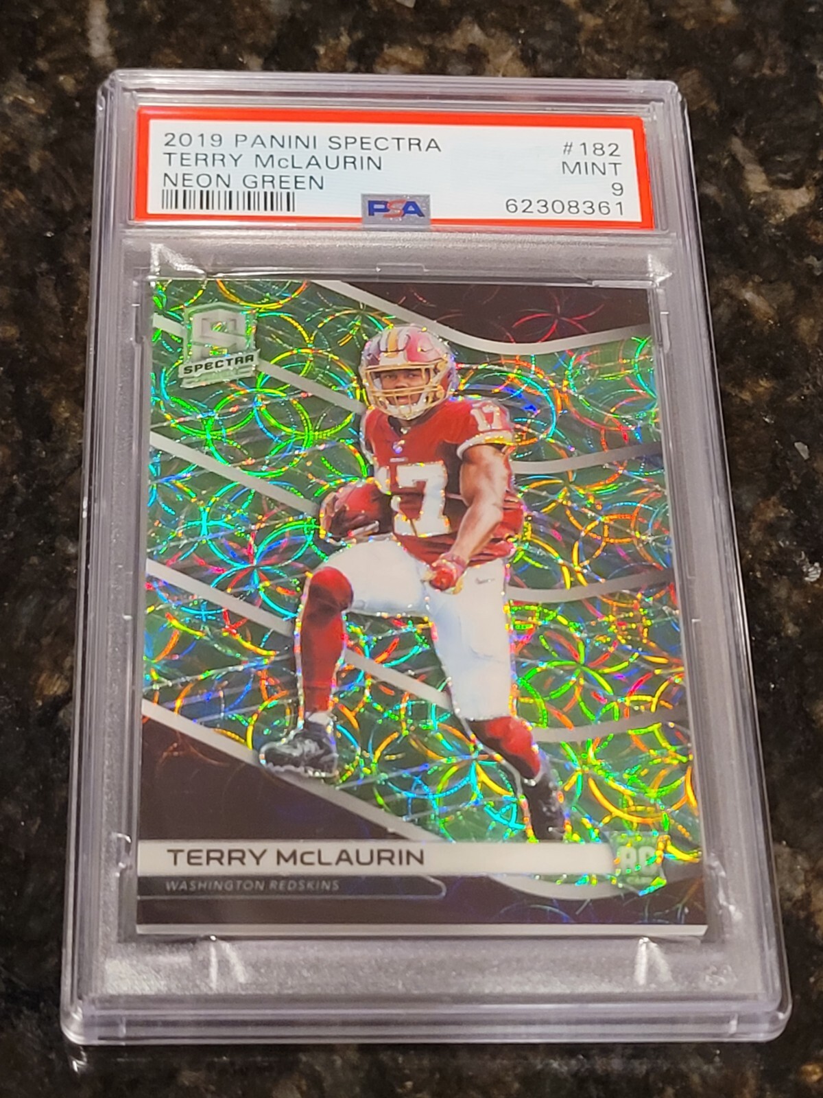 Terry McLaurin Panini Spectra #182 Neon Green