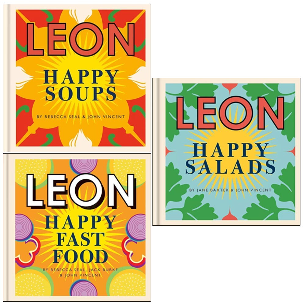 Happy Leons Rebecca Seal 3 Books Set Happy Fast Food, Happy Salads Jane Baxter