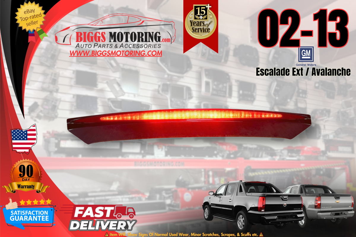 Red High Mount 3rd Brake Light Lamp For 2002-12 Chevrolet Avalanche