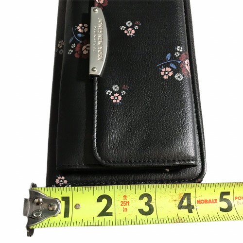 Jones New York Signature Amelia Wallet Black Floral Card Holder Zip Around NWT - Picture 7 of 7