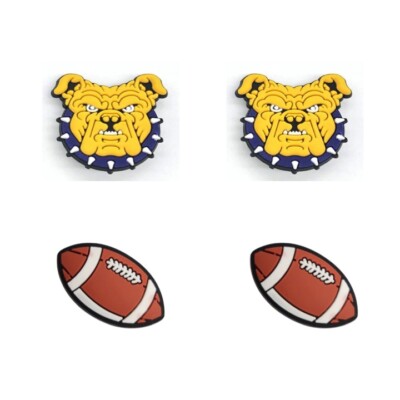 NCAA North Carolina Aggies Alt Team For Crocs Shoe Charms Jibbitz - 4 Pieces
