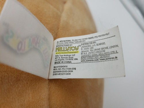 14" ORIGINAL KELLYTOY REGINALD THE CORGI SQUISHMALLOW CREAM BEIGE SOFT CUDDLY - Picture 7 of 7