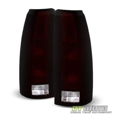 1988-1999 Chevy C/K C10 1500/2500/3500 Tahoe Suburban Red Smoke Tail Lights Lamp