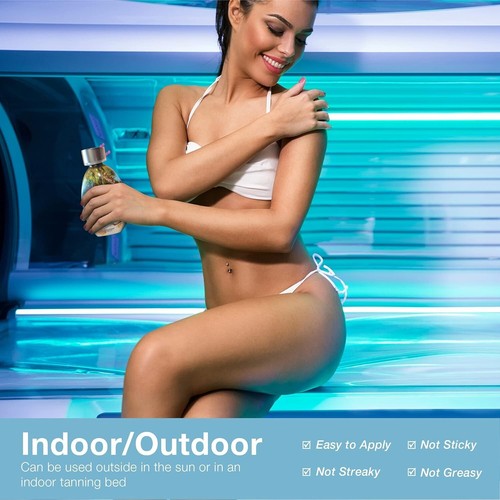 Accelerated Tanning Lotion - Rich Golden Glow - Safe for Face, Body & Tattoos - Picture 9 of 11
