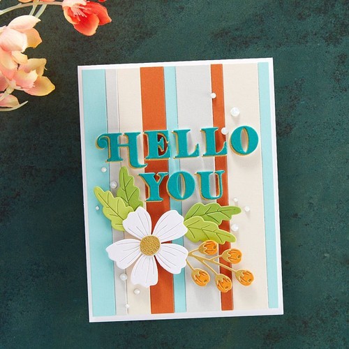 Frase de flores de Navidad placa de lámina caliente troqueles de corte hágalo usted mismo papel en relieve manualidades - Imagen 6 de 84