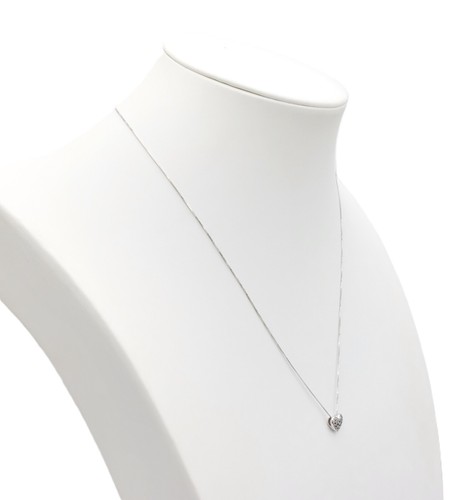 Collar de Mujer con Colgante, Hecho de Oro Blanco 18KT con Diamante Negros - Imagen 9 de 13