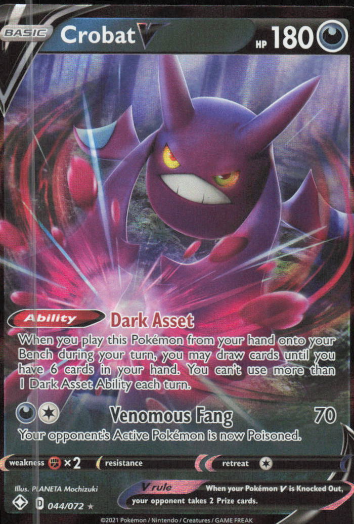 Pokemon TCG SWSH03: Darkness Ablaze #104/189 Crobat V NM