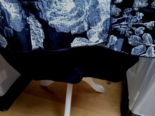 KAMUFLAGE ausgefallene Langjacke Mantel schwarz grau weiss Blumenmuster Gr. L - Bild 9 von 11