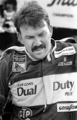 #ad Dale Jarrett Stands In The Speedway Garage After Competing 1988 OLD PHOTO AU $8.50