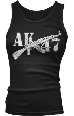 Criss Crossing AK-47s Guns 2nd Amendment Right to Bear Boy Beater Tank Top