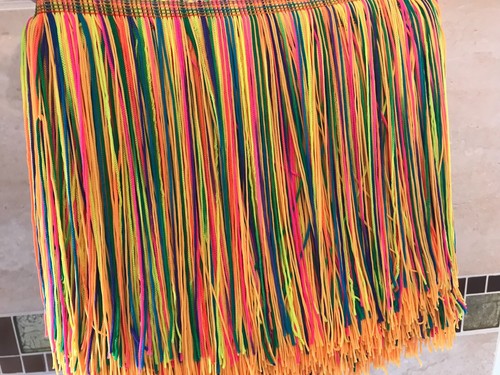Quaste Fransen-/Fransenborte Regenbogen 7 VERSCHIEDENE FARBEN 19 CM Tropfen x 1 YARD - Bild 5 von 14