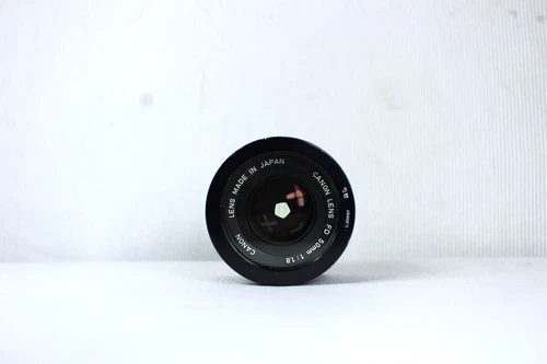 Canon FD 50mm f/1.8 lens W/Canon 52mm Haze-1 Filter Good Condition -No Lens Caps