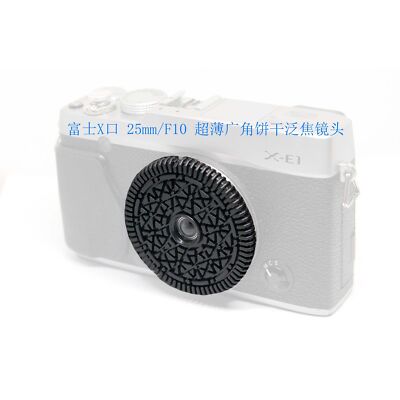 New Pancake Biscuit Focus Free Lens For M43 Mount Mirrorless Cameras 25mm/F10