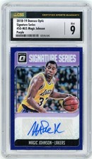 2018-19 Optic Signature Series Purple MAGIC JOHNSON Auto - CSG 9 