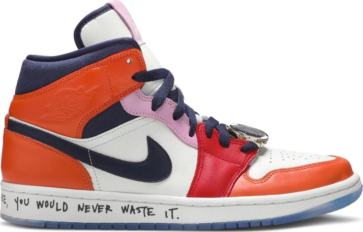 Blue The Great x Air Jordan 1 Mid Fearless for Sale