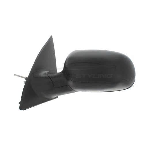 Vauxhall Corsa C Mk2 2000-2007 Door Wing Mirror Manual Black Passenger Side Left