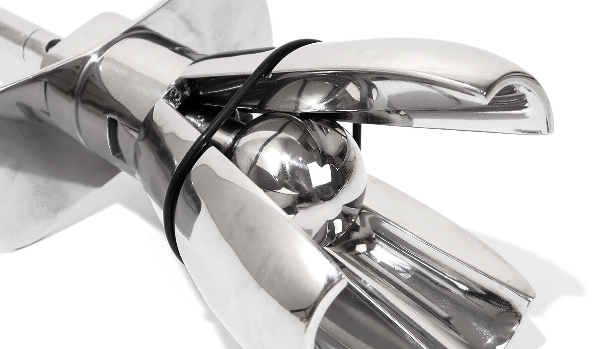 Stainless Steel Locking Anal Plug Plunger Style Pear of Anguish - CuffStore  | eBay