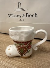 🎅🎄☕️Mug Boots 🤩🎄Villeroy & Boch Toy's Fantasy Cup Boots👢neuf