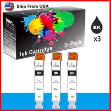 3PK CLI 8 Black Ink Cartridge CLI-8 for PIXMA iP4200 Printer